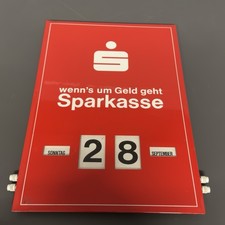 Ewiger Kalender Stadtsparkasse Drehkalender Sparkasse Vintage