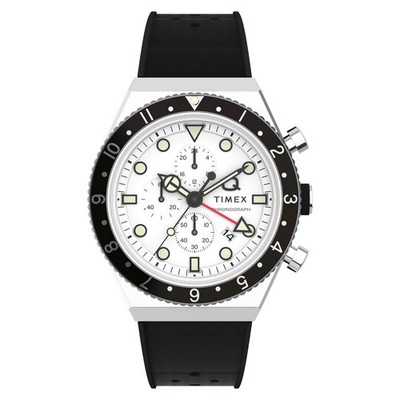 Timex Q Timex Three Time Zone Chronograph TW2V70100   Herrenuhr