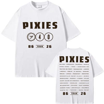 The Pixies 86 - 26 World Tour Cotton T Shirt - 6 Colour Options - New!