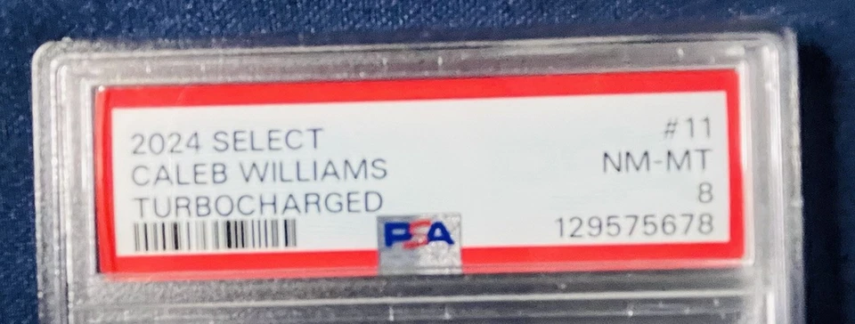 Caleb Williams signed Jersey Blue Nike Autograph Chicago Bears COA PSA CARD - Image 3 of 4