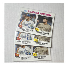 Topps Carlos Estévez Royals Robert Suarez Padres 2025 Leading Firemen 3 Card Lot