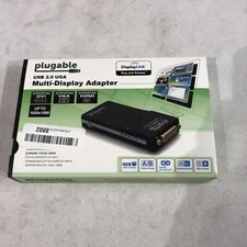 Plugable USB 2.0 UGA Multi-Display Adapter Display-Link DVI VGA HDMI
