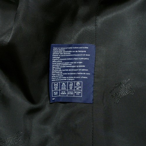 Burberry Women's Vintage Black Double Breasted Wool Suit Sport Jacket Blazer 18 - Picture 5 of 12
