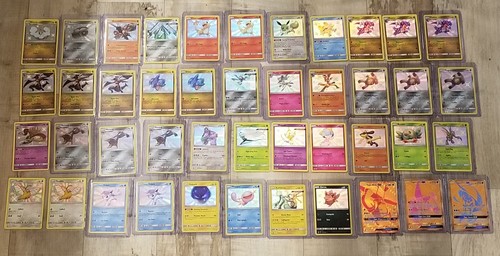 Pokemon TCG Hidden Fates Shiny Vault GX Gold Baby Sv Lot Of 44 Eevee Charmander