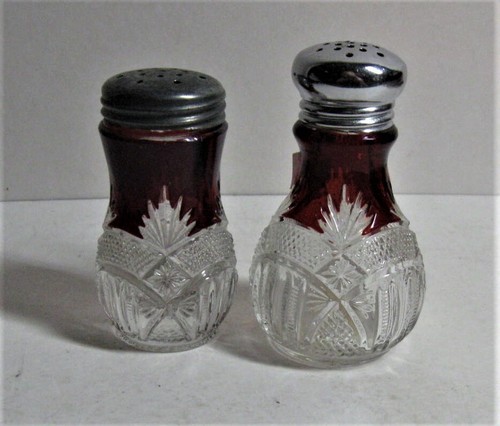 antique eapg ruby stained glass SHAKERS