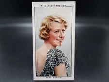 1930s Will's Radio & Film Stars CORA GOFFIN Tobacco Cigarette Movie Card