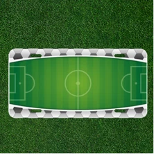 Custom Personalized License Plate With Creative Design Art With Soccer Field NEW