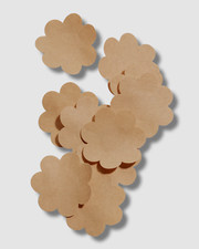 24 Fashion Forms Women's Beige Single Use 10-Pack Petal Covering One Size