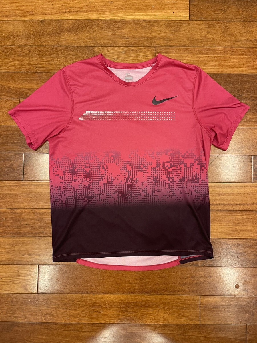 Nike Pro Elite Shirt Pink Womens L fits Mens M