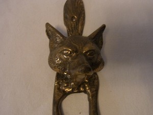 Satisfy Vintage German Brass Door Knocker Fox C Production Is Completed Www Comunidadilgo Org