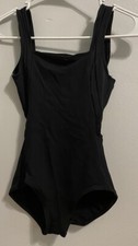 Capezio Adult XS Black Tank Top Leotard W/Open Back