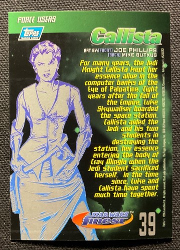 Star Wars Finest 1996 Topps Chromium Trading Cards + Refractor & Chase - Singles - Picture 79 of 358