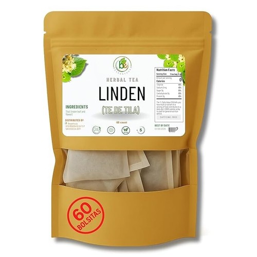 Tila Té (Linden Tea) – 60 Tea Bags – 100% Natural, Vegan, Herbal – Caffeine-Free - Picture 5 of 7