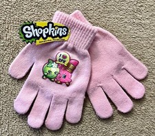 Shopkins - Toddler Girls Pink Gloves - Graphic Print - Super Cute  Warm