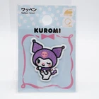 Sanrio JAPAN 2025 Kuromi Embroidery Applique Patch 2Way IronOn / Seal Wappen