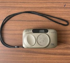 Minolta 70W Riva Zoom Point Shoot Film Camera Gray - Tested
