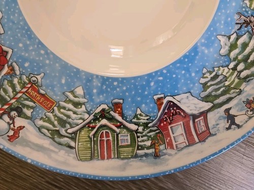Piatto base panettiere mele di Babbo Natale Villeroy e Boch slitta e renna RARO 2005 - Foto 6 di 10