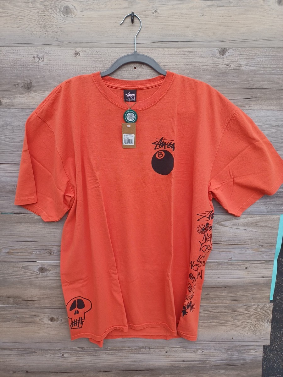 STUSSY TEST STRIKE PIGMENT DYED TEE Short Sleeve Tee Tomato