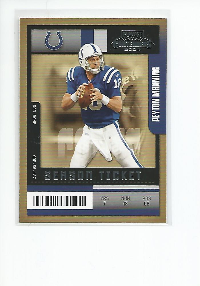 PEYTON MANNING 2004 Playoff Contenders Football card #45 Indianapolis Colts NM