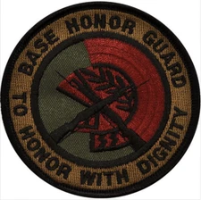 GENUINE U.S. AIR FORCE PATCH: BASE HONOR GUARD - SUBDUED
