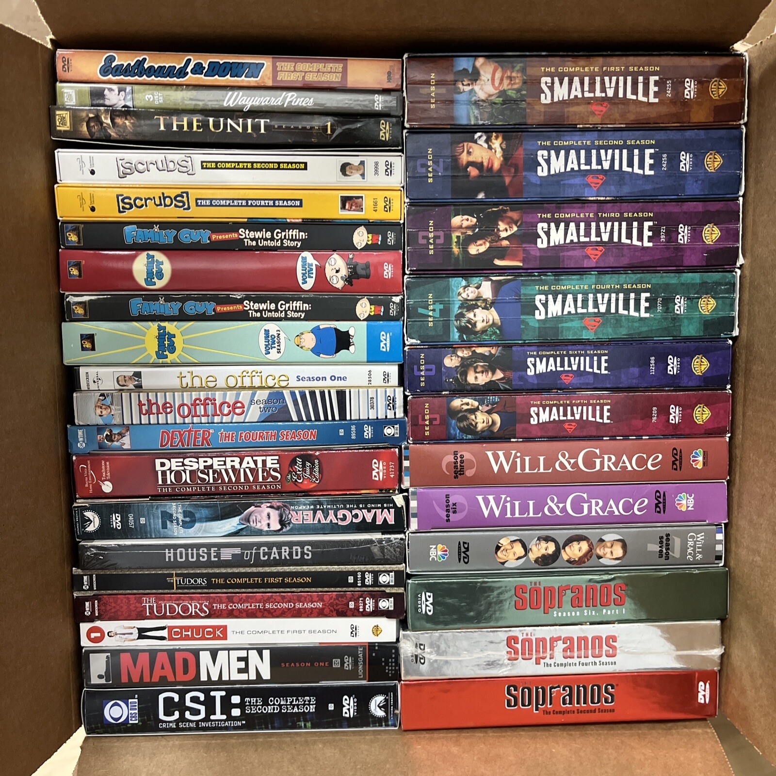 Lot Of 32 TV DVD Box Sets LOT Wholesale TV Series (VG) Pictured Titles eBay