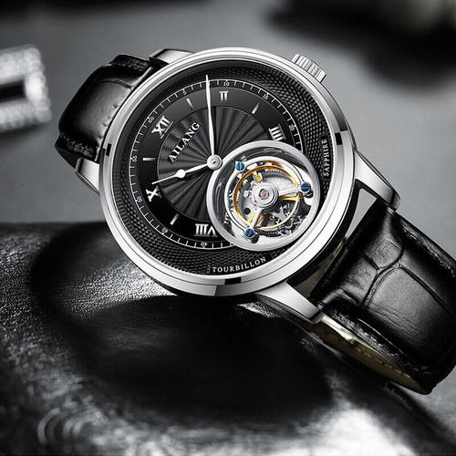 AILANG Orologio Uomo Tourbillon Carica Manuale Orologi da polso meccanici impermeabili - Foto 13 di 20