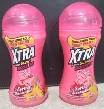 XTRA In-Wash Scent Booster Beads Spring Scentsation 5 Oz Bottles Set of 2