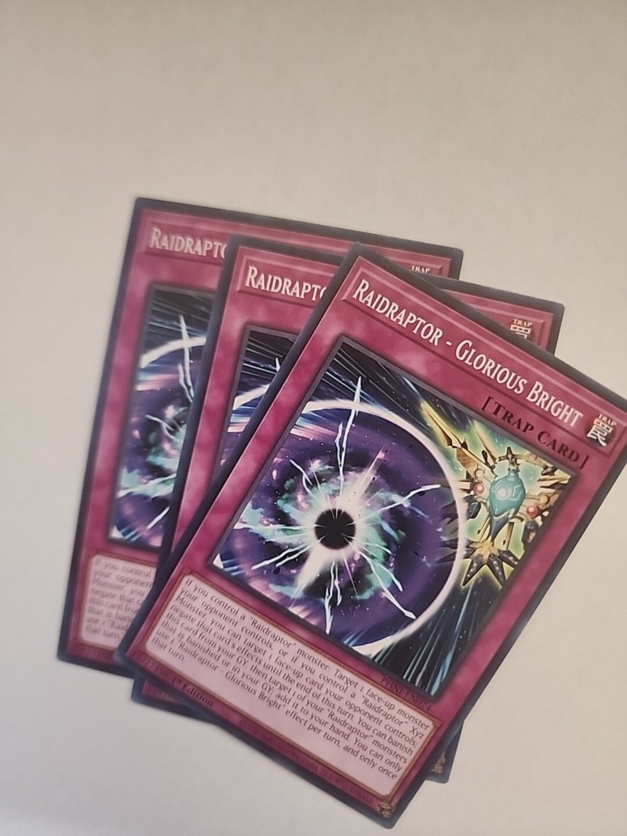 Yugioh! 3x Raidraptor - Glorious Bright PHNI-EN074 Common 1st Ed NM | eBay