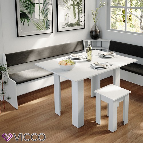 Banco de almacenamiento vicco 167cm banco de cocina blanco para mesa comedor - Imagen 5 de 7