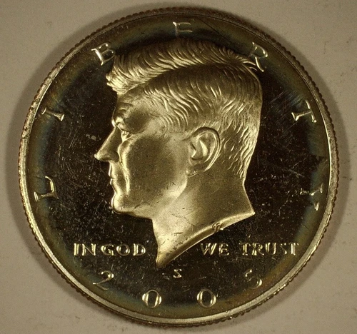 2005 S Kennedy Half Dollar Clad Proof With Light Toning - Circulated
