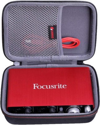Case for Focusrite Scarlett Solo or 2I2 (3Nd Gen) Audio Interface -Hard EVA Stor