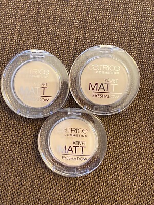 LOT OF 3 Catrice Velvet Matt Eyeshadow 010 VANILLATY FAIR
