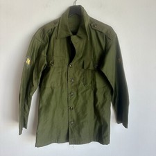 Korean War US Army OG-107 Shirt Mint w HBT Epaulets