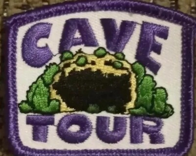 Girl Scouts Cave Tour GSA activity fun patch