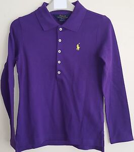 girls purple polo shirt