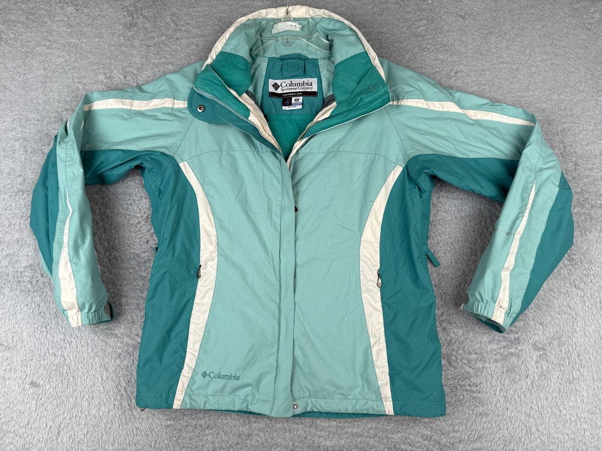 VINTAGE Columbia Jacket Women Medium Teal Interchange