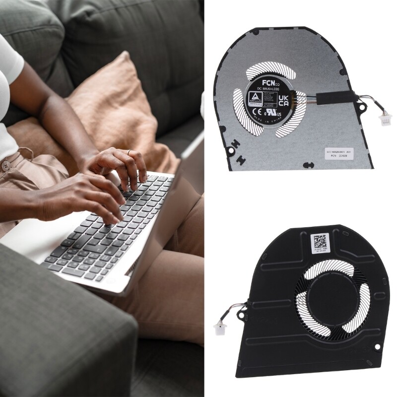Laptop Cooling Fan 4wire Cooler 4pin Heat Radiator for 5425 Low Noise