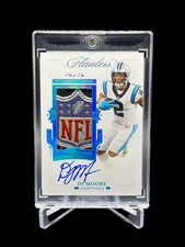 2021 Panini Flawless Football DJ Moore NFL Shield Patch Auto ONE OF ONE Platinum