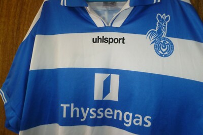 Maillot Foot Vintage MSV Duisburg 1999-2000 – Uhlsport Taille XL (Domicile)