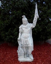Steinfigur Statue "Heiliger St.Florian von Lorch"109 cm Skulptur Steinguss