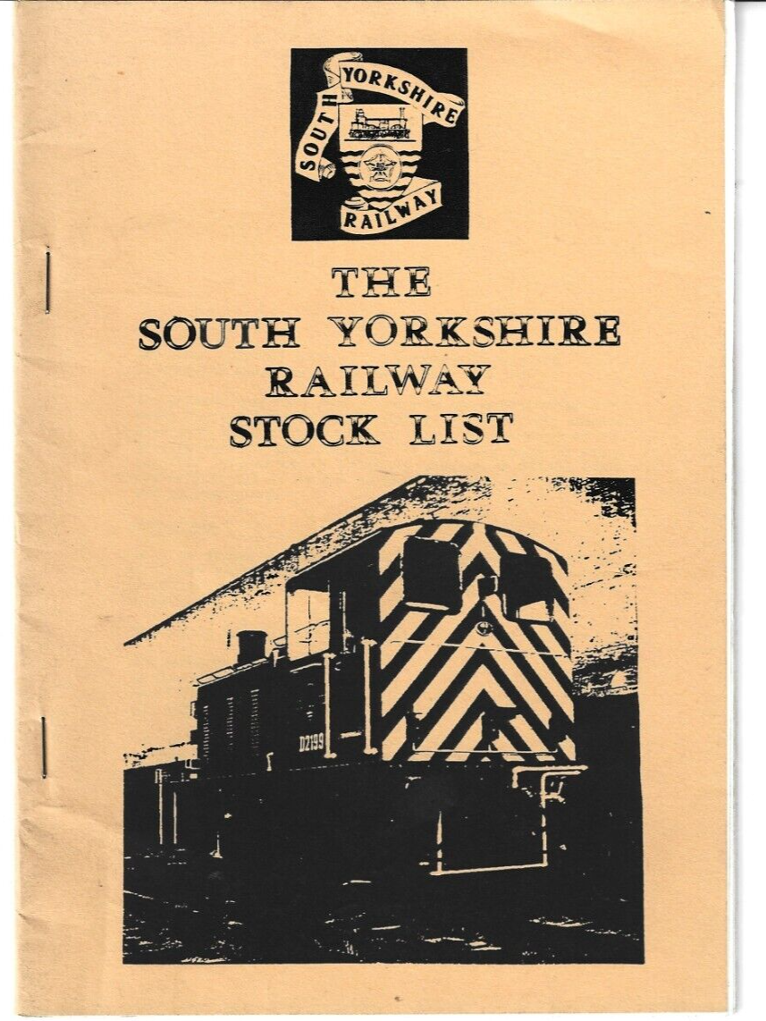 South Yorkshire Railway Stock List Booklet 1991 eBay