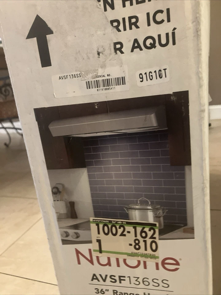 36” AVSF13655 acero inoxidable sobre campana gama Foto 2 de 4