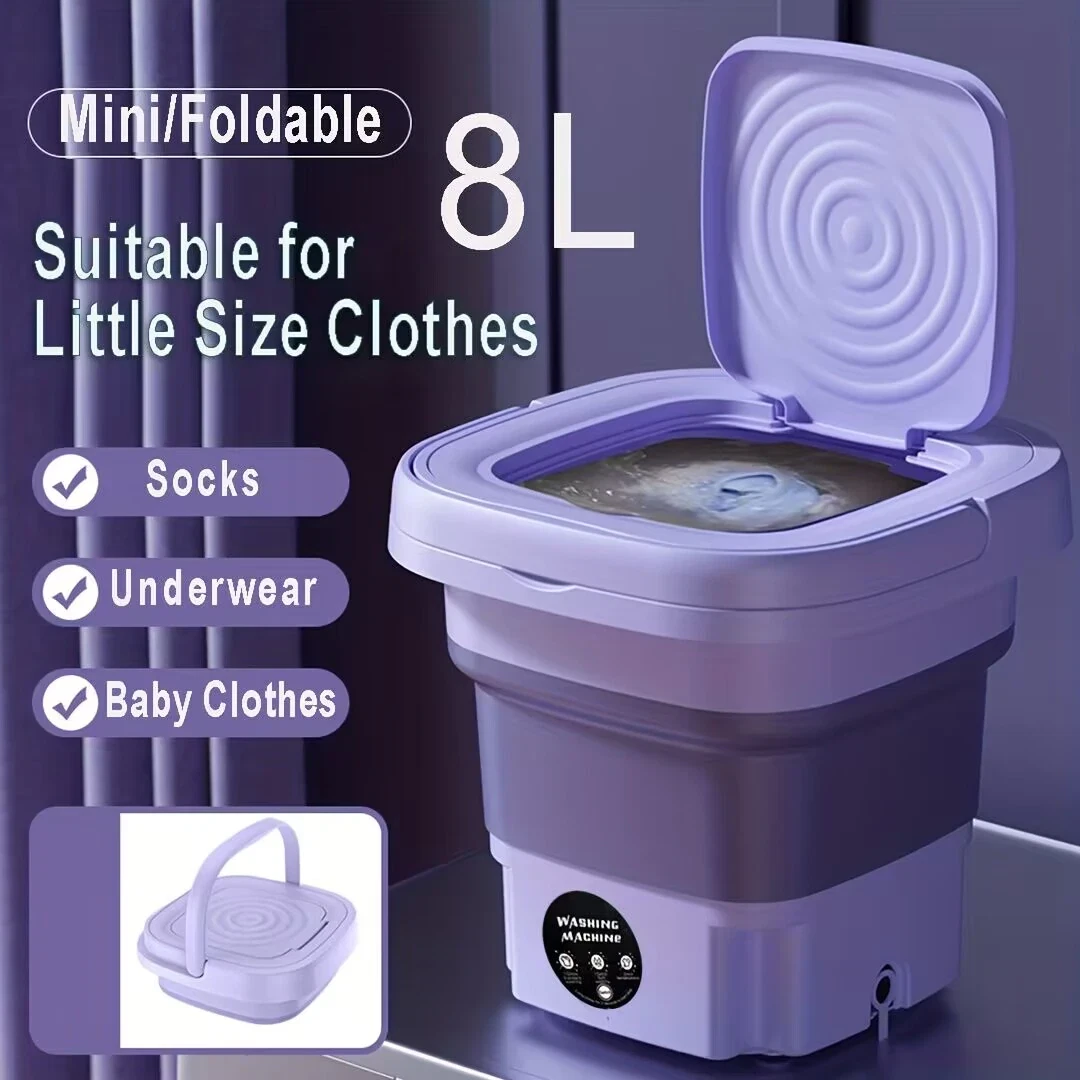 8L portable Foldable mini Washing household Machine eBay