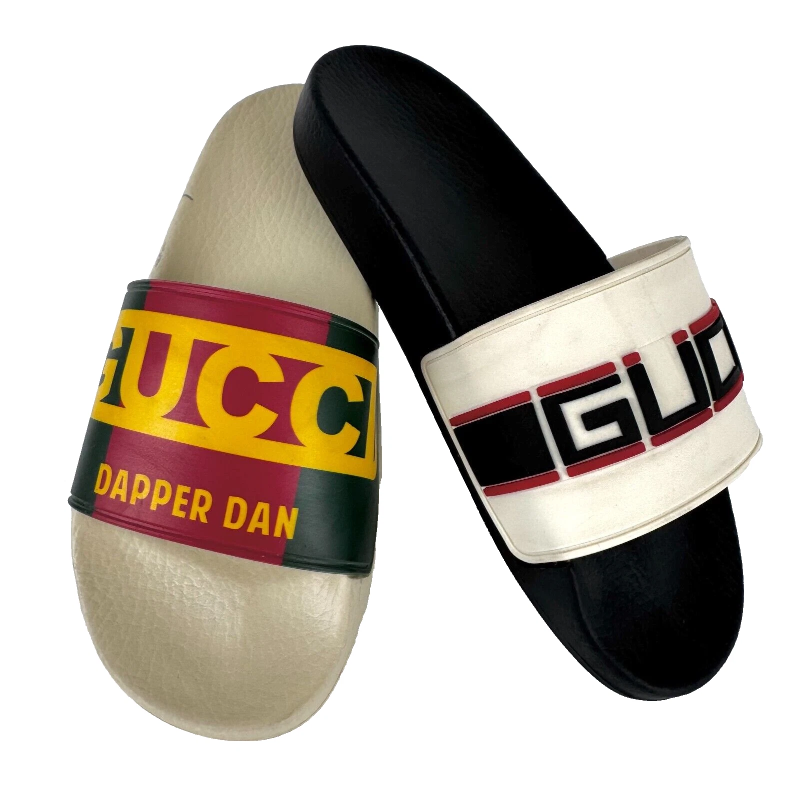 Chaussures Gucci neuves authentiques MisMatch taille 8 US 38 EU Pursuit Dapper Dan Slides