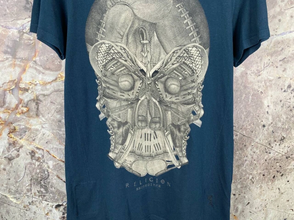 Camiseta Religion Shoreditch Logo Grande Streetwear Talla Grande Foto 3 de 4