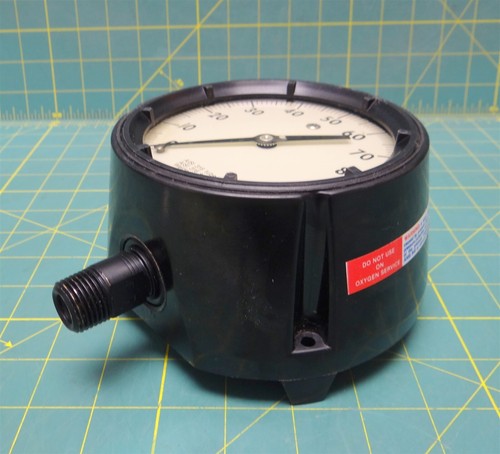 Ashcroft Duragauge 5" Pressure Gauge 0-100 PSI AISI 316 Tube & Socket 1/2" NPT - Picture 11 of 12