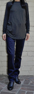 J Brand Jeans 327 Ink Petite Curvy Fit Cigarette Leg Blue 27/32 USA NWT 