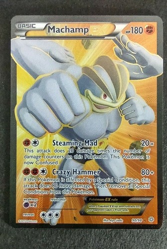 Full Art MACHAMP EX 90/98 XY Ancient Origins Holo Pokemon Card 2015 NM