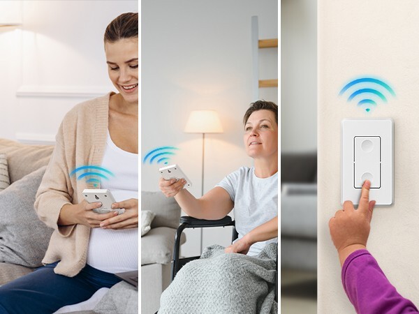 DEWENWILS Wireless Light Switch, Remote Control Outlet Switch for Lamps, Lights,