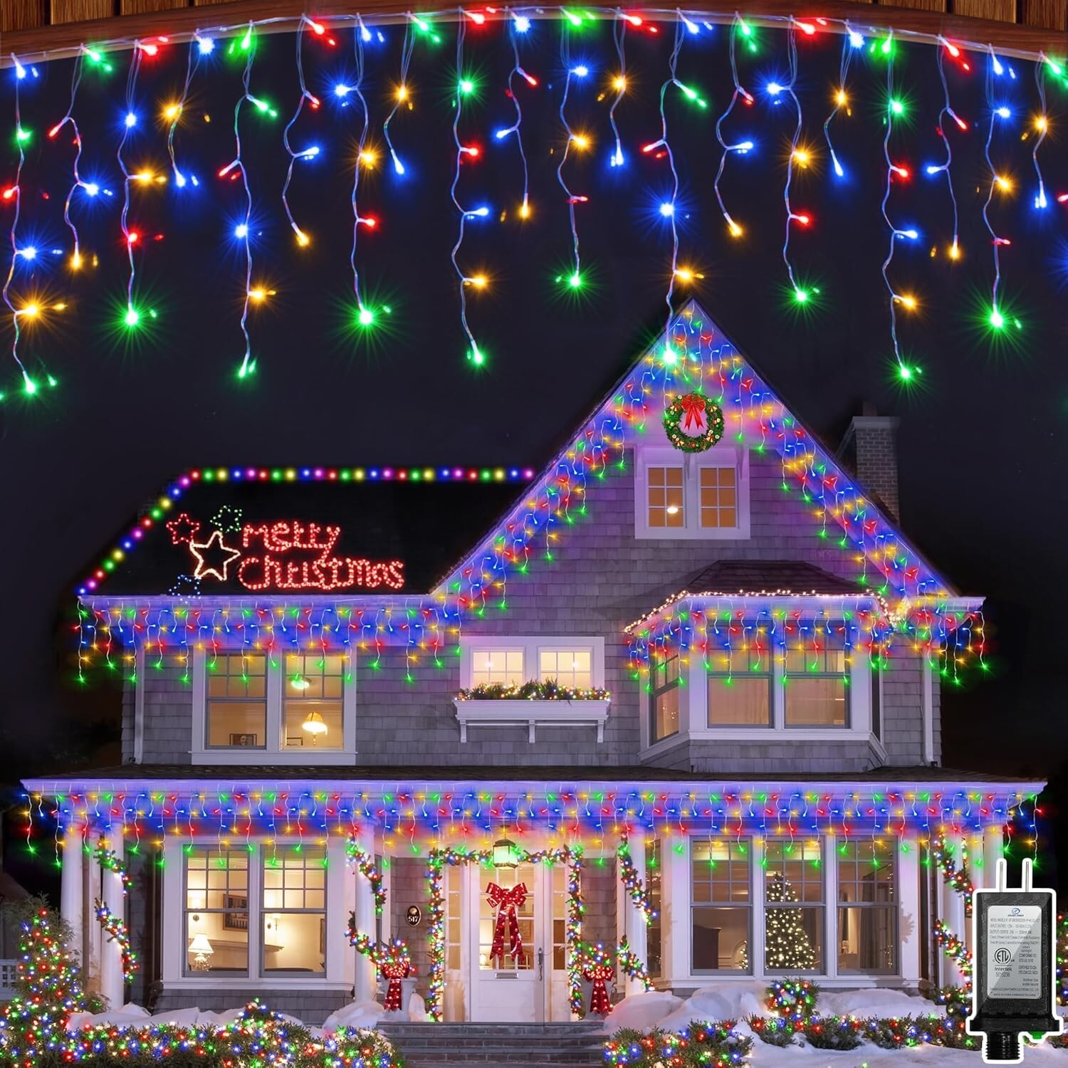 Stunning 792 LED 82ft Twinkling Outdoor Christmas Lights for Holiday Cheer